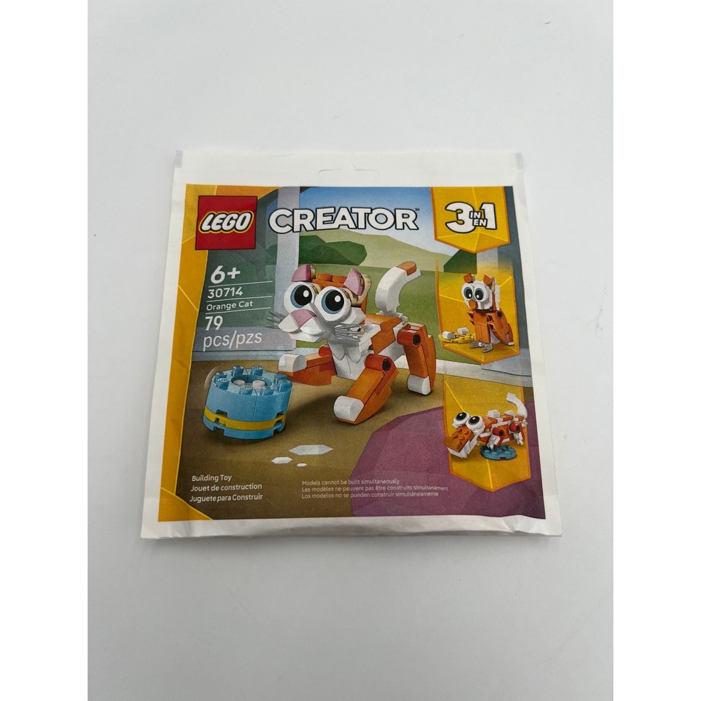 LEGO Creator 3-in-1 Orange Cat 30714 Polybag Set 79 Pieces New